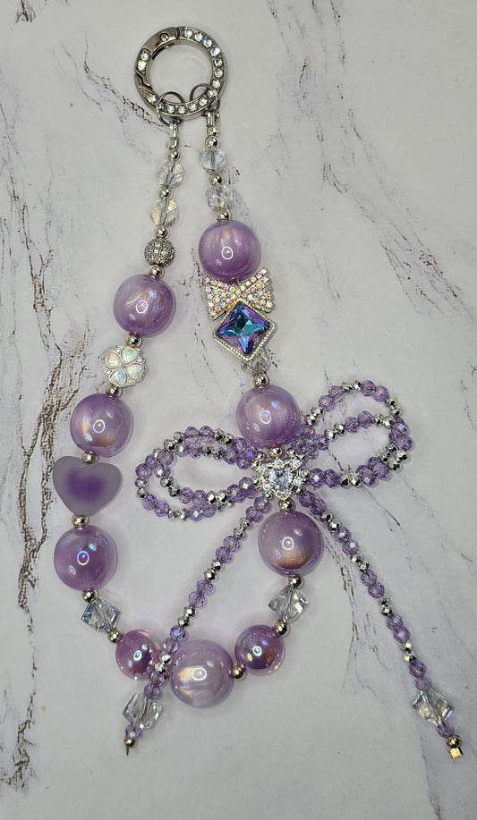 Purple and Silver Cell Phone Accessory