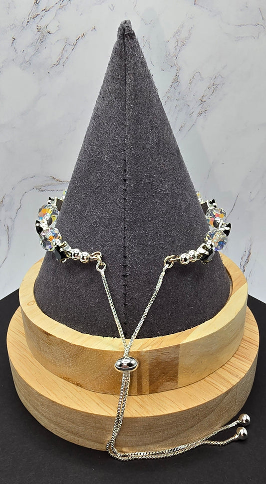 Black and Silver Sparkle Bracelet