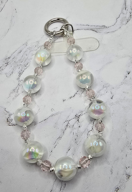 White wirl Cell Phone Accessory