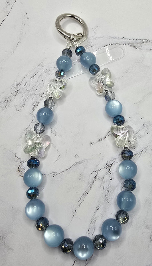 Blue and Butterflies Cell Phone Accessory