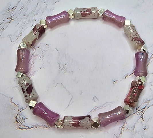 Color Splash and Purple Bamboo with Silver