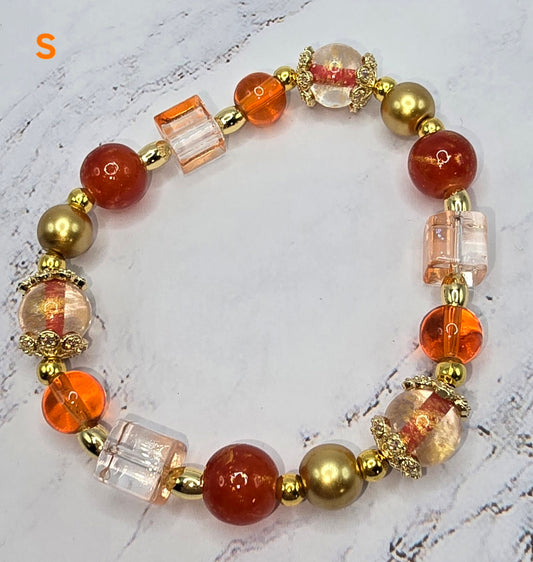 Orange and Gold Shimmer (7 in)