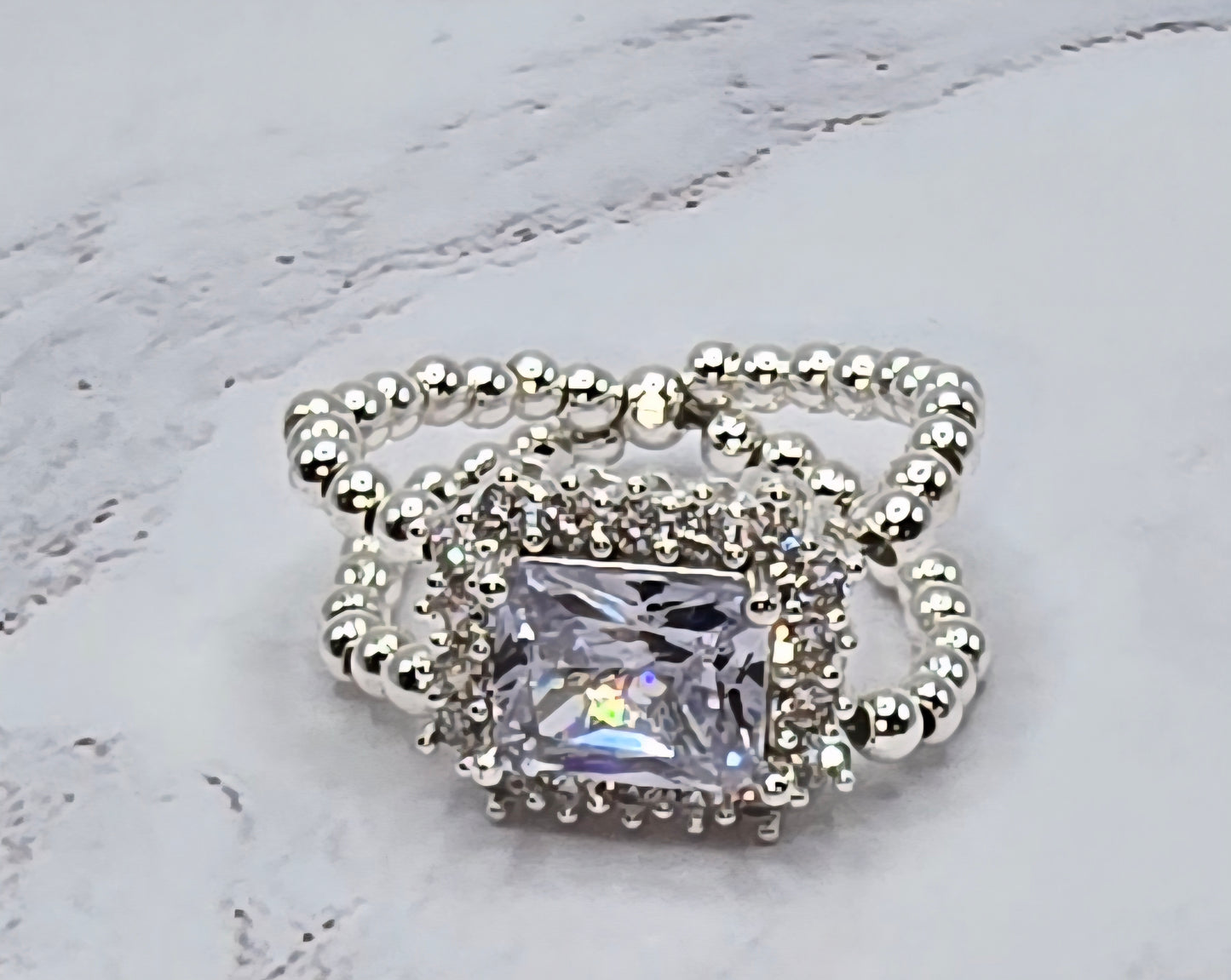 Silver Bling Ring (9.5)