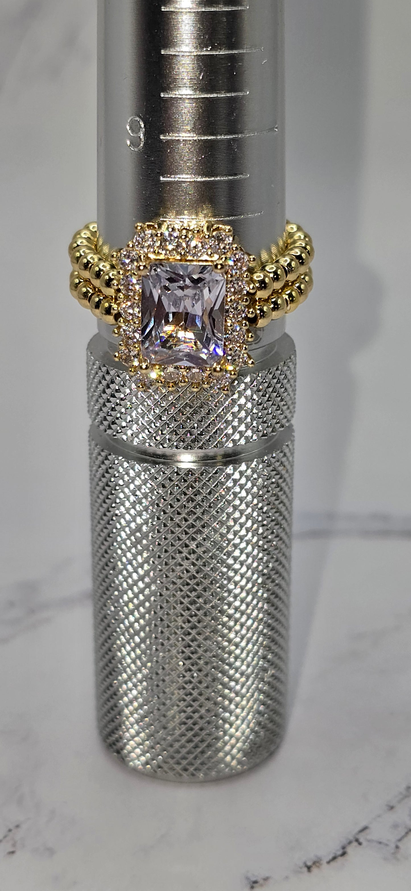 Gold Bling Ring (size 10 stretch)