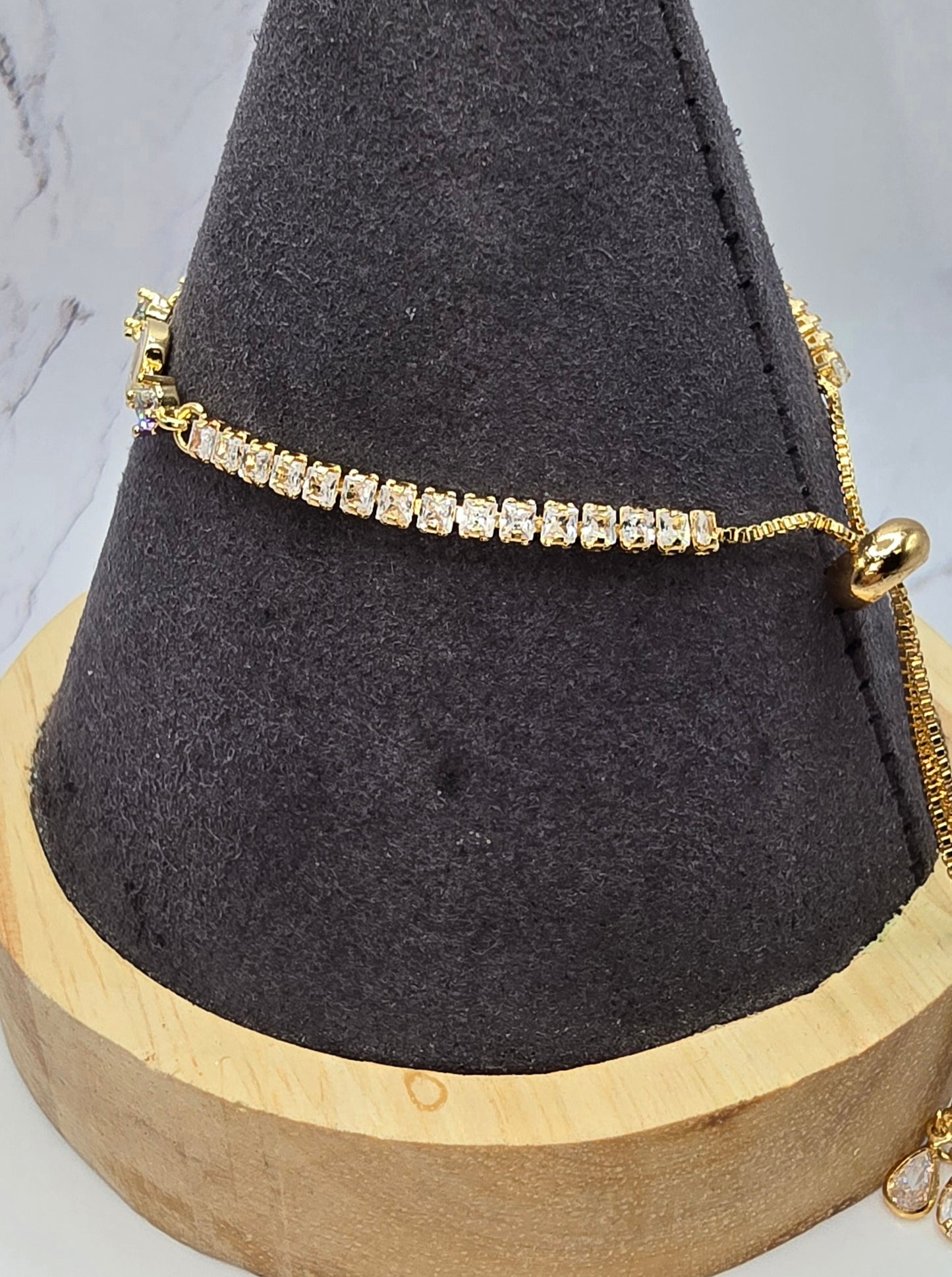 Gold Diamond Shaped Slide