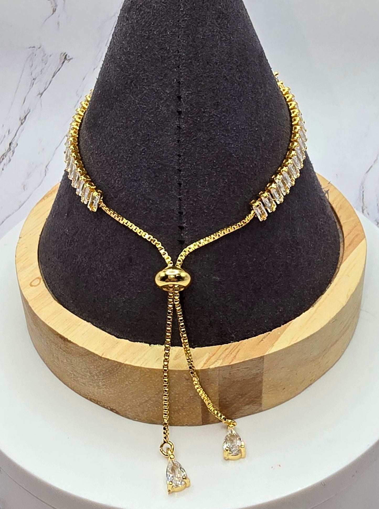 Clover Gold Slide Bracelet