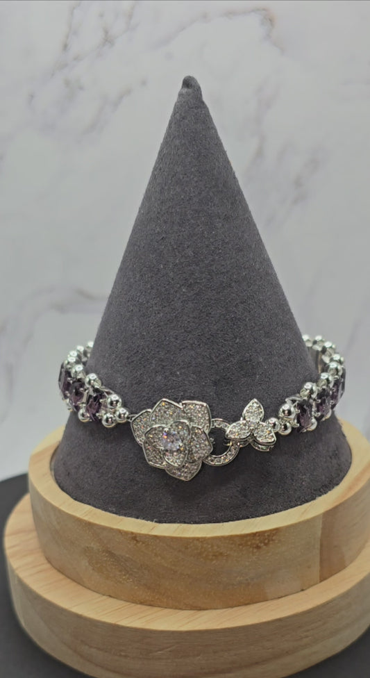 Purple Zircon Bracelet (8.25 in) (Copy)