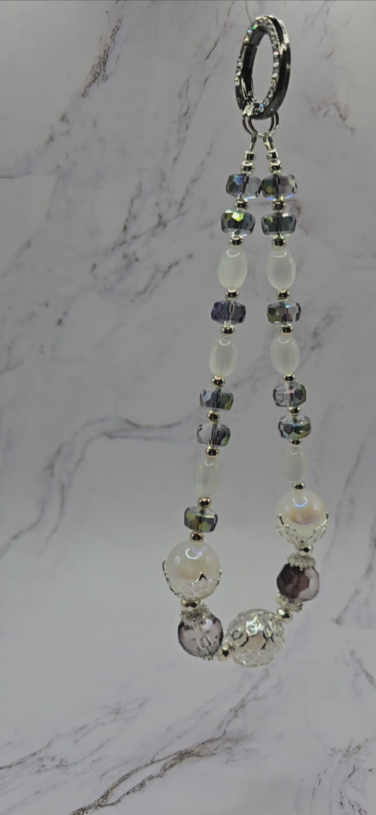 White and Grey Cell Phone Accessory