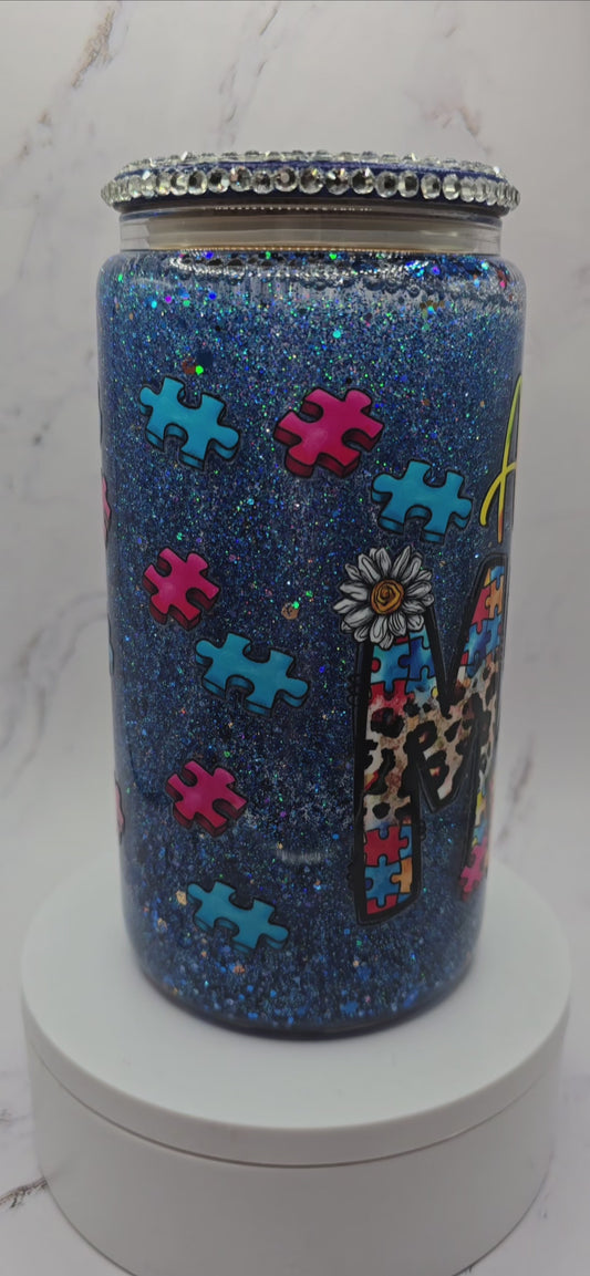 Autism Mom Snowglobe libby
