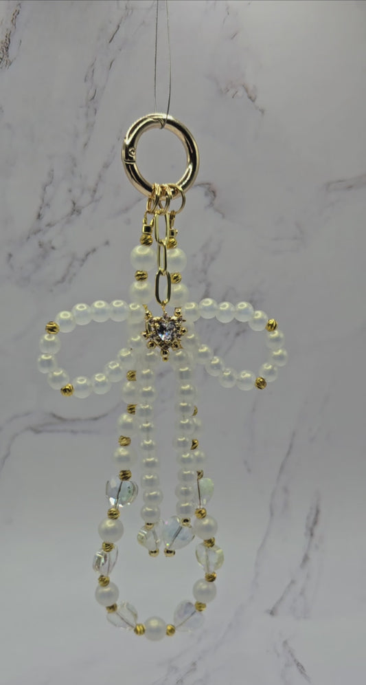 White and Gold Cell Phone Accessory