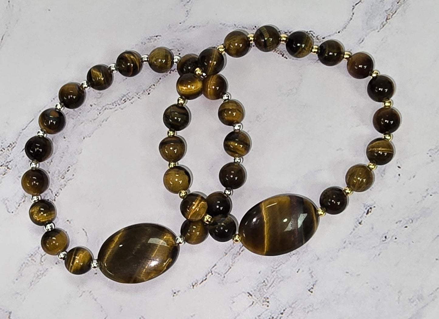 Tiger Eye Set (Silver)