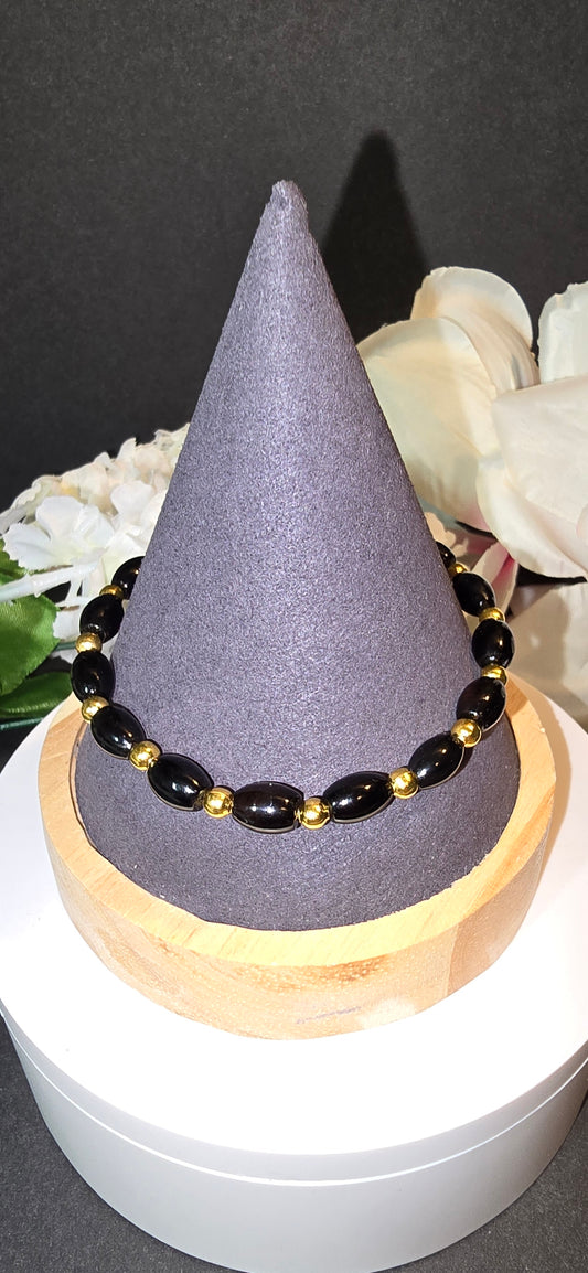 Black and Gold Bracelet