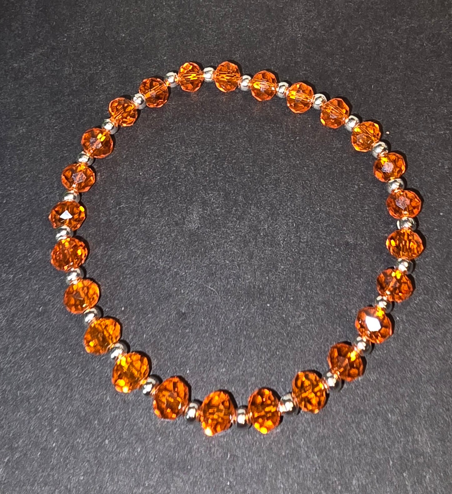 Orange and Silver crystal