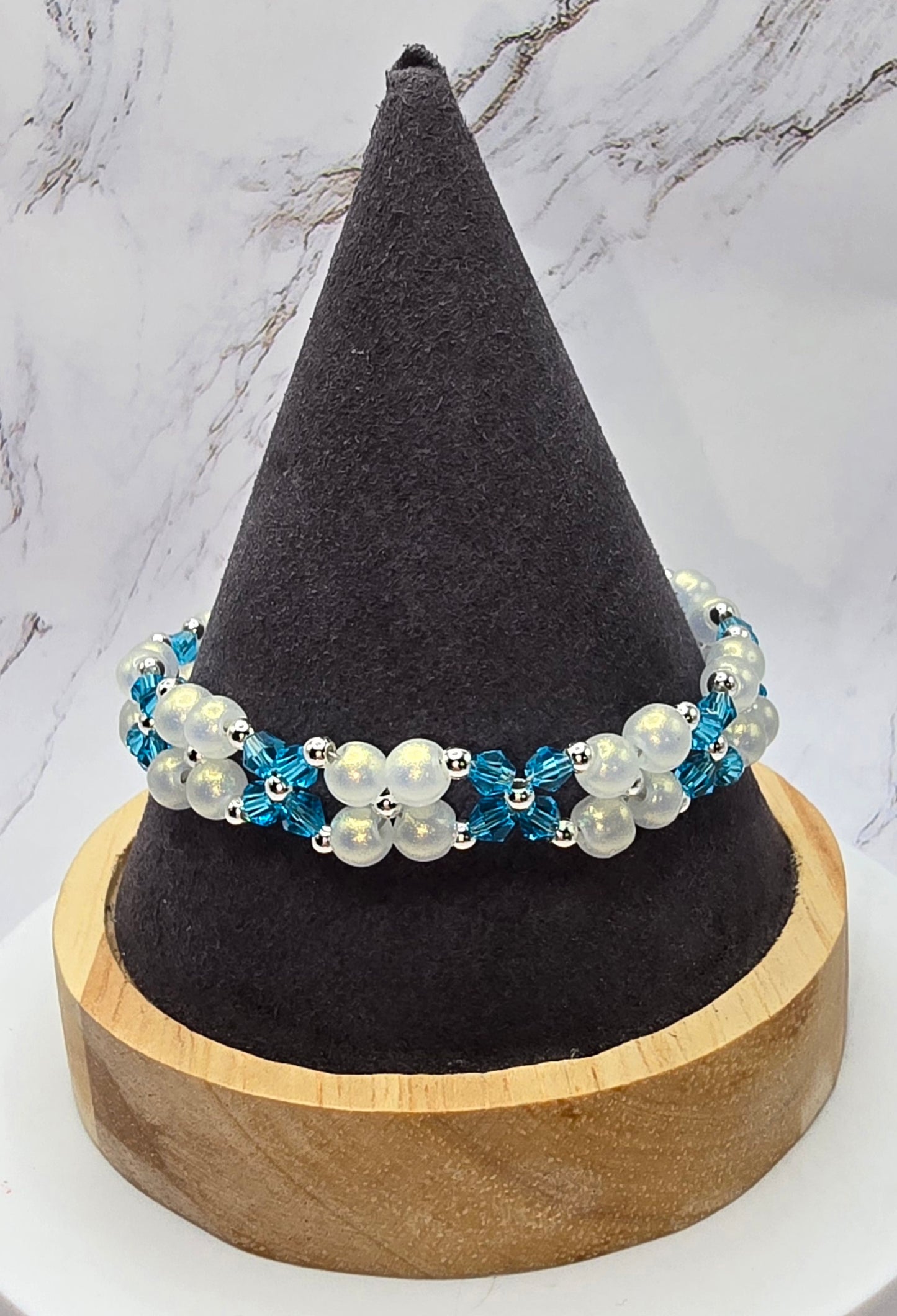 Pearls with a Blue sparkle