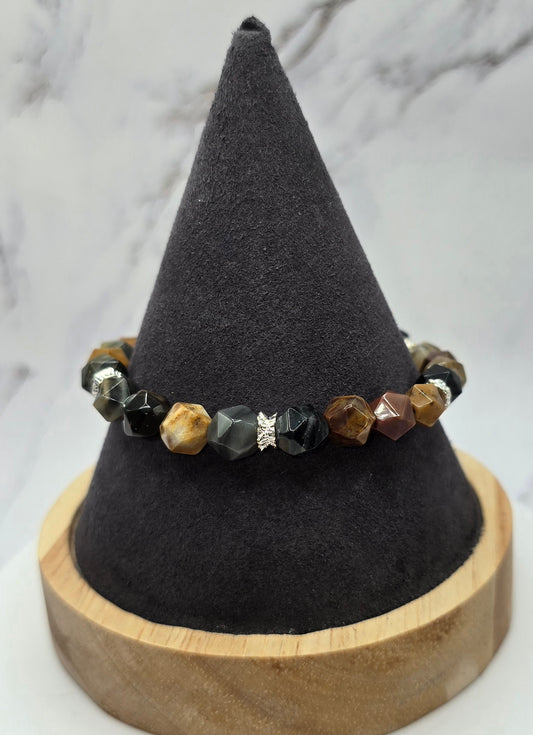 Tiger Eye Flower Cut