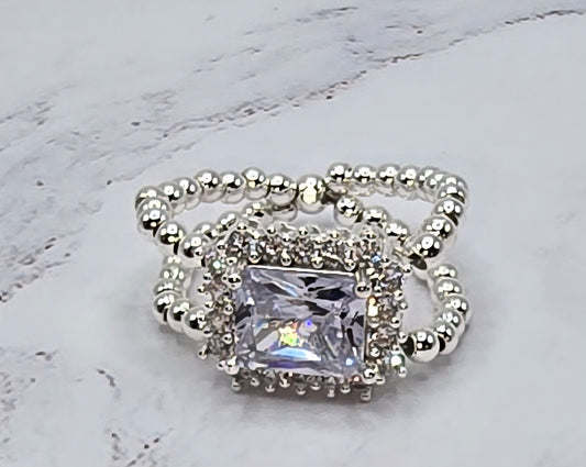 Silver Bling Ring (9.5)