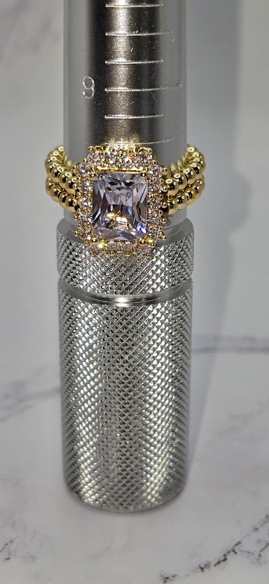 Gold Bling Ring (size 10 stretch)