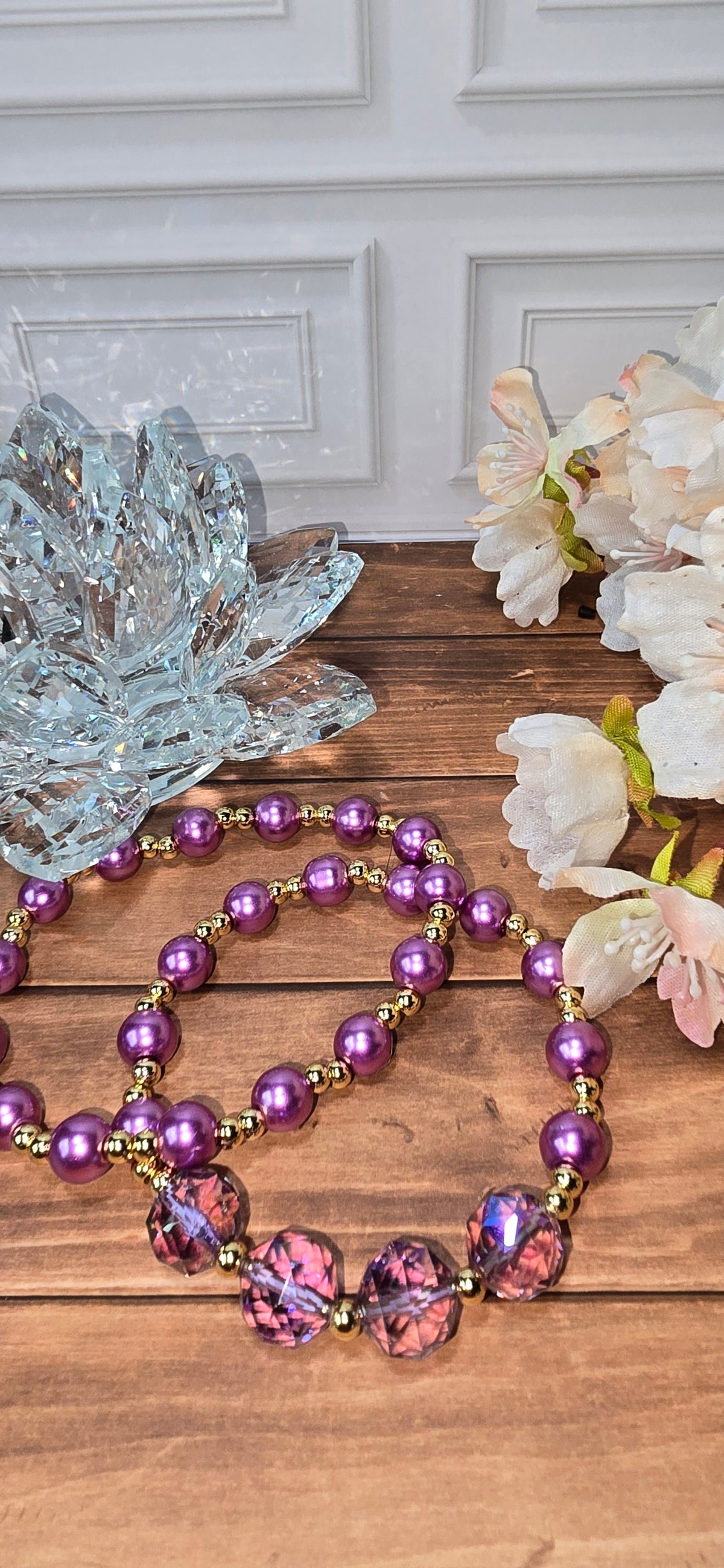 Purple and Pearls Bliss (gold)